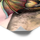 Gothic Dragon Fairy Poster van Molly Harrison (Hoek)