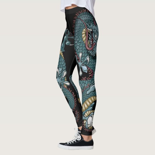 Gothic Dragon Tattoo op zwart Leggings (Links)