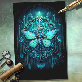 Gothic Dragonfly 2 Decoupage papier