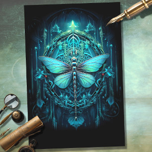 Gothic Dragonfly 2 Decoupage papier