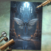 Gothic Dragonfly 3 Decoupage papier