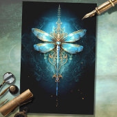 Gothic Dragonfly 4 Decoupage papier