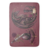 Gothic Draken Schaak Schachmat Badmat (Voorkant Verticaal)