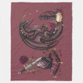 Gothic Draken Schaak Schachmat Fleece Deken (Voorkant)