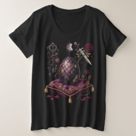Gothic Draken Schaak Schachmat Grote Maat T-shirt