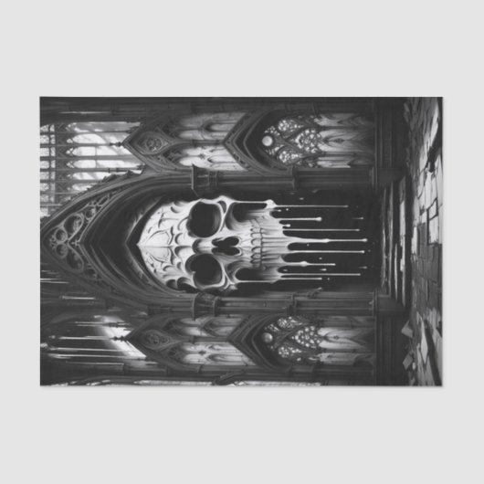 Gothic Dripping 3D Skull Decoupage Papier (Voorkant)