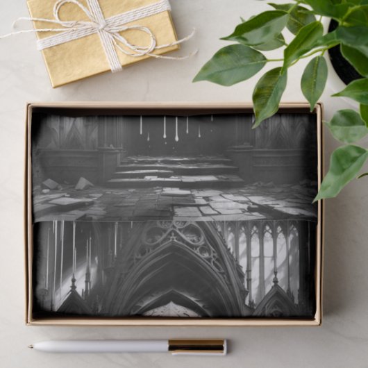 Gothic Dripping 3D Skull Decoupage Papier (Geschenk)