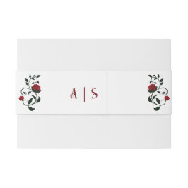 Gothic Dripping Bloody Red Roses Moody Bruiloft Uitnodigingen Wikkel