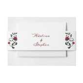 Gothic Dripping Bloody Red Roses Moody Bruiloft Uitnodigingen Wikkel (Voorkant Voorbeeld)