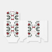 Gothic Dripping Bloody Rozen Moody Wedding Bedankdoosjes (Uitgevouwen)