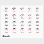 Gothic Dripping Bloody Rozen Moody Wedding Ronde Sticker (Vel)