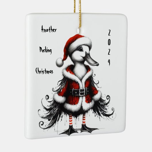 Gothic Duck Tree Ornament (Rechts)