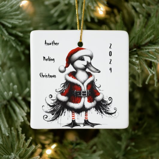 Gothic Duck Tree Ornament (Boom)