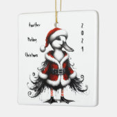 Gothic Duck Tree Ornament (Links)