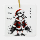 Gothic Duck Tree Ornament (Voorkant)