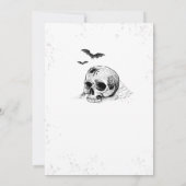Gothic Dying to Party Halloween Uitnodiging (Achterkant)