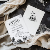Gothic Dying to Party Halloween Uitnodiging