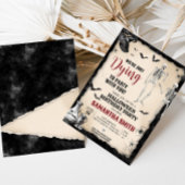 Gothic Dying to Party Halloween Verjaardagsfeest Kaart