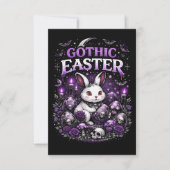 Gothic Easter Bedankkaart (Voorkant)