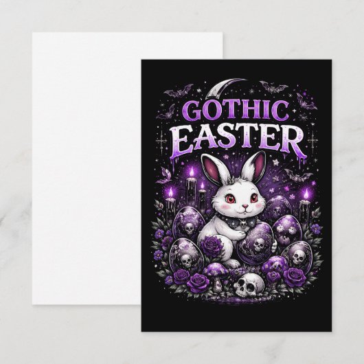 Gothic Easter Bedankkaart (Voorkant / Achterkant)
