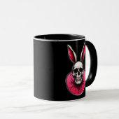 Gothic Easter Bunny – Skull Art - caneca Mok (Voorkant rechts)