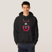 Gothic Easter Bunny – Skull Art - moletom Hoodie (Voorkant volledig)