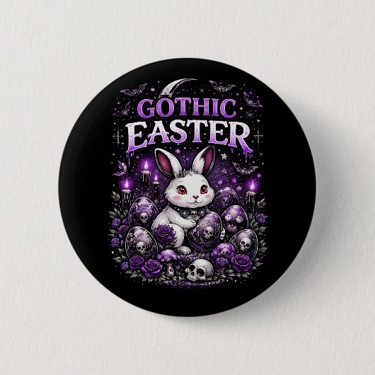 Gothic Easter Ronde Button 5,7 Cm (Voorkant)
