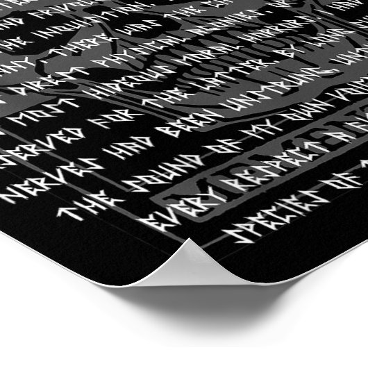 Gothic Edgar Allan E Memento Mori Skull Halloween  Poster (Hoek)