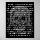 Gothic Edgar Allan E Memento Mori Skull Halloween  Poster (Voorkant)