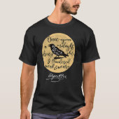 Gothic Edgar Allan Poe de Raven Literary T-shirt (Voorkant)
