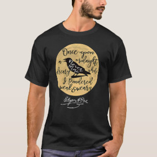Gothic Edgar Allan Poe de Raven Literary T-shirt