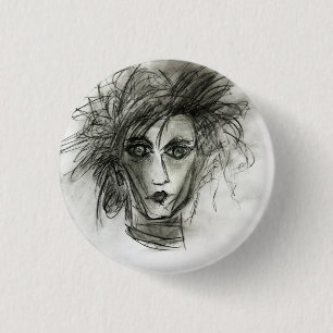 Gothic Edward Halloween Badge Art Pin Ronde Button 3,2 Cm