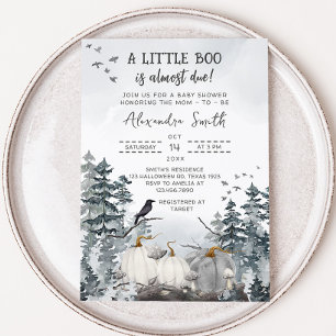 Gothic Een beetje Boo Baby shower Kaart