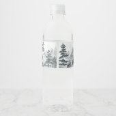 Gothic Een beetje Boo Baby shower Waterfles Etiket (Achterkant)