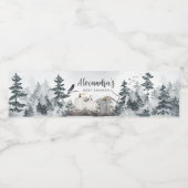 Gothic Een beetje Boo Baby shower Waterfles Etiket (Enkel label)