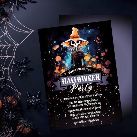 Gothic Eerie Faerie | Heksenfeest Halloween Pet Kaart