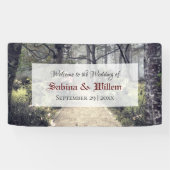 Gothic Eerie Garden Path Welcome Wedding Banner (Horizontaal)