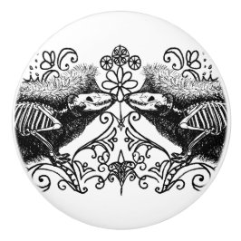 Gothic Egel Anatomie Keramische Knop