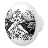 Gothic Egel Anatomie Keramische Knop (Rechts)