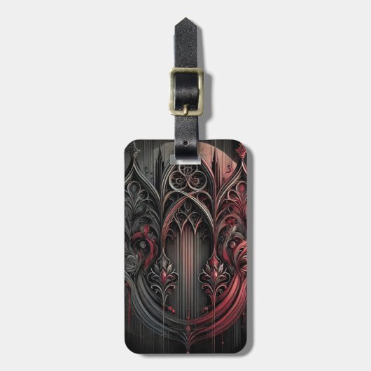 Gothic Elegance Bagagelabel (Voorkant verticaal)