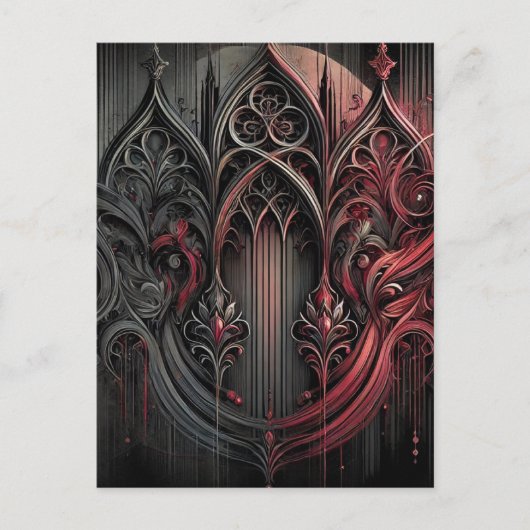 Gothic Elegance Briefkaart (Voorkant)