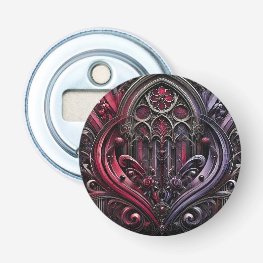 Gothic Elegance Button Flesopener (Voorkant)