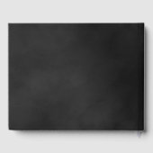 Gothic Elegance Grey Monochrome Roos Wedding Gastenboek (Achterkant)