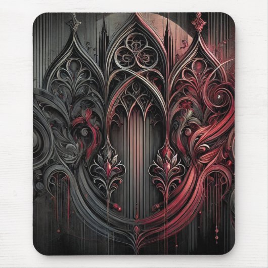 Gothic Elegance Mousepad Muismat (Voorkant)