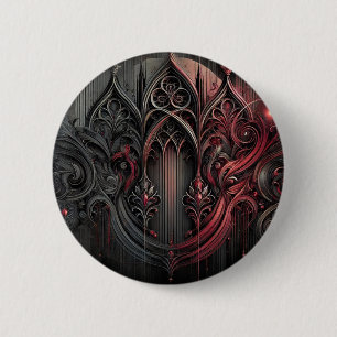 Gothic Elegance Round Pin Ronde Button 5,7 Cm