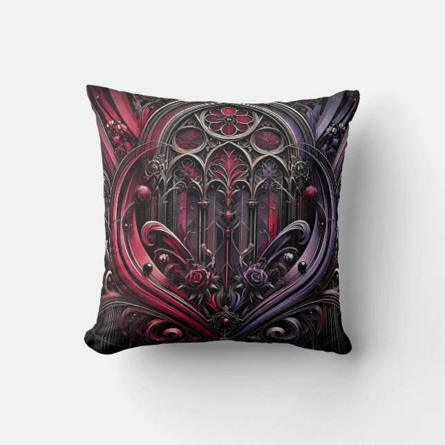Gothic Elegance Sierkussen – Bold Home Accent (Voorkant)