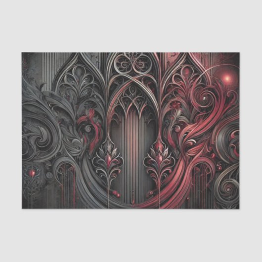 Gothic Elegance Tissue Paper Tissuepapier (Voorkant)