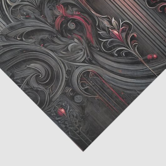 Gothic Elegance Tissue Paper Tissuepapier (Detail)