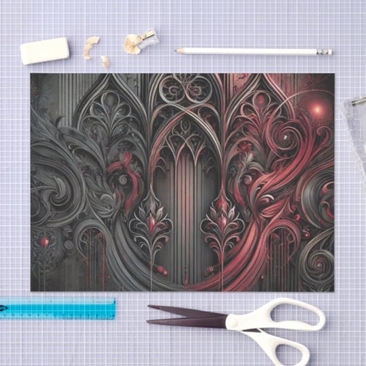 Gothic Elegance Tissue Paper Tissuepapier (Craft)
