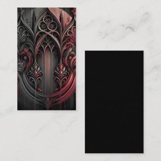Gothic Elegance Visitekaartje (Voorkant / Achterkant)